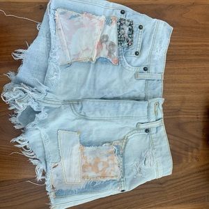 Carmar Denim Floral Shorts